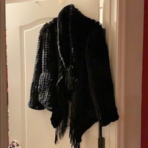 Black fringe jacket